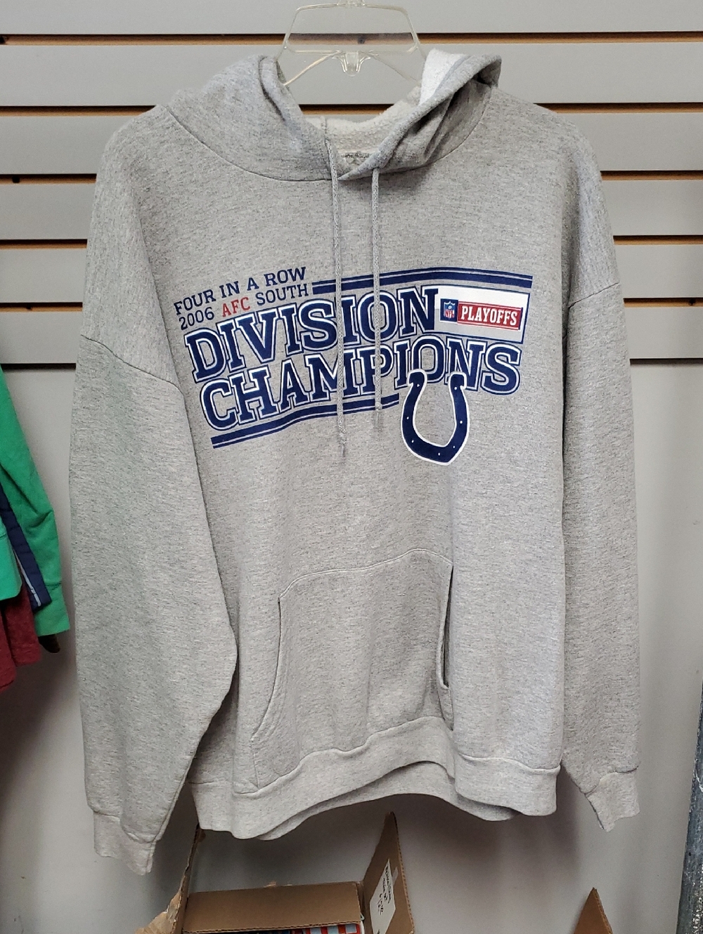 Colts Men's Gray Division Champions Pullover Hoodie